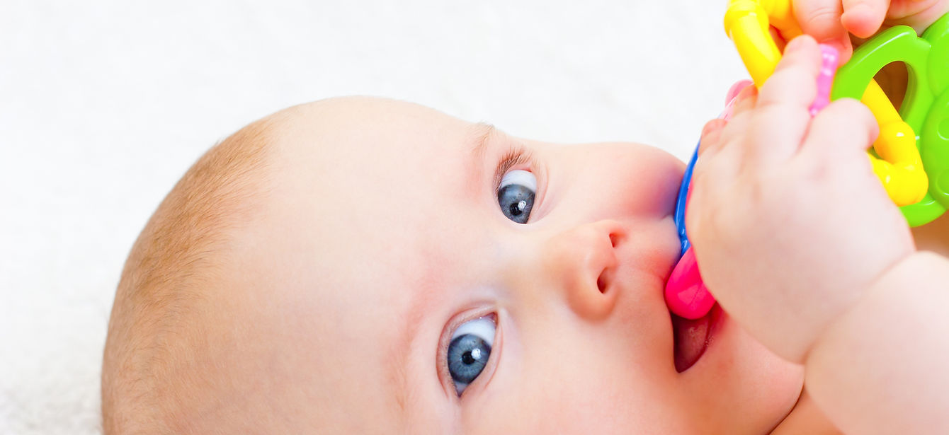 Baby Girl with Soother