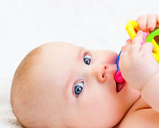 Baby Girl with Soother