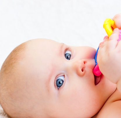 Baby Girl with Soother