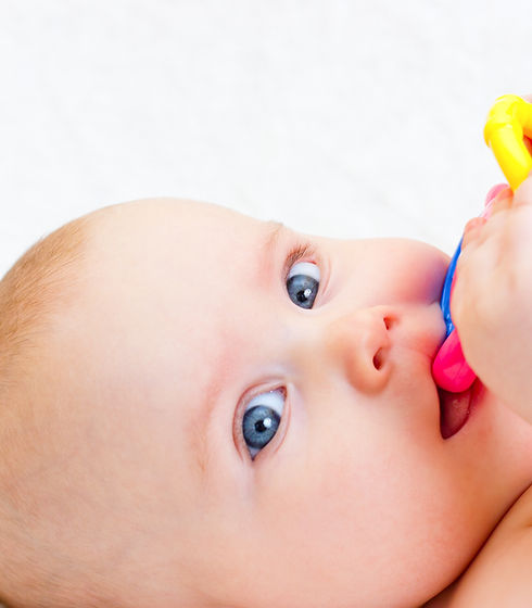 Baby Girl with Soother