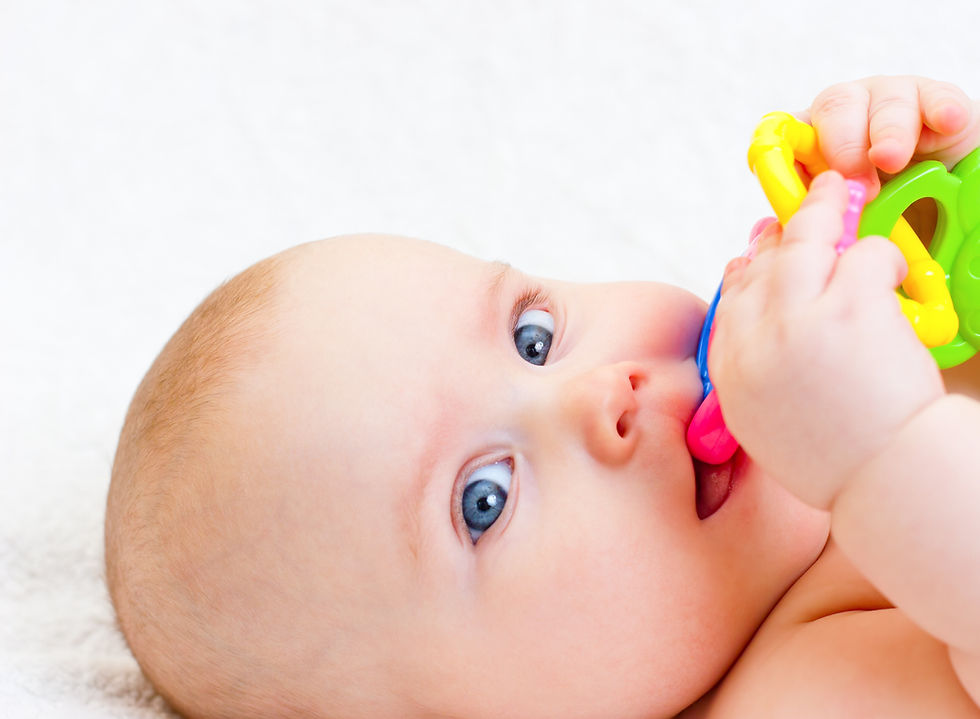 Baby With Teething Toy