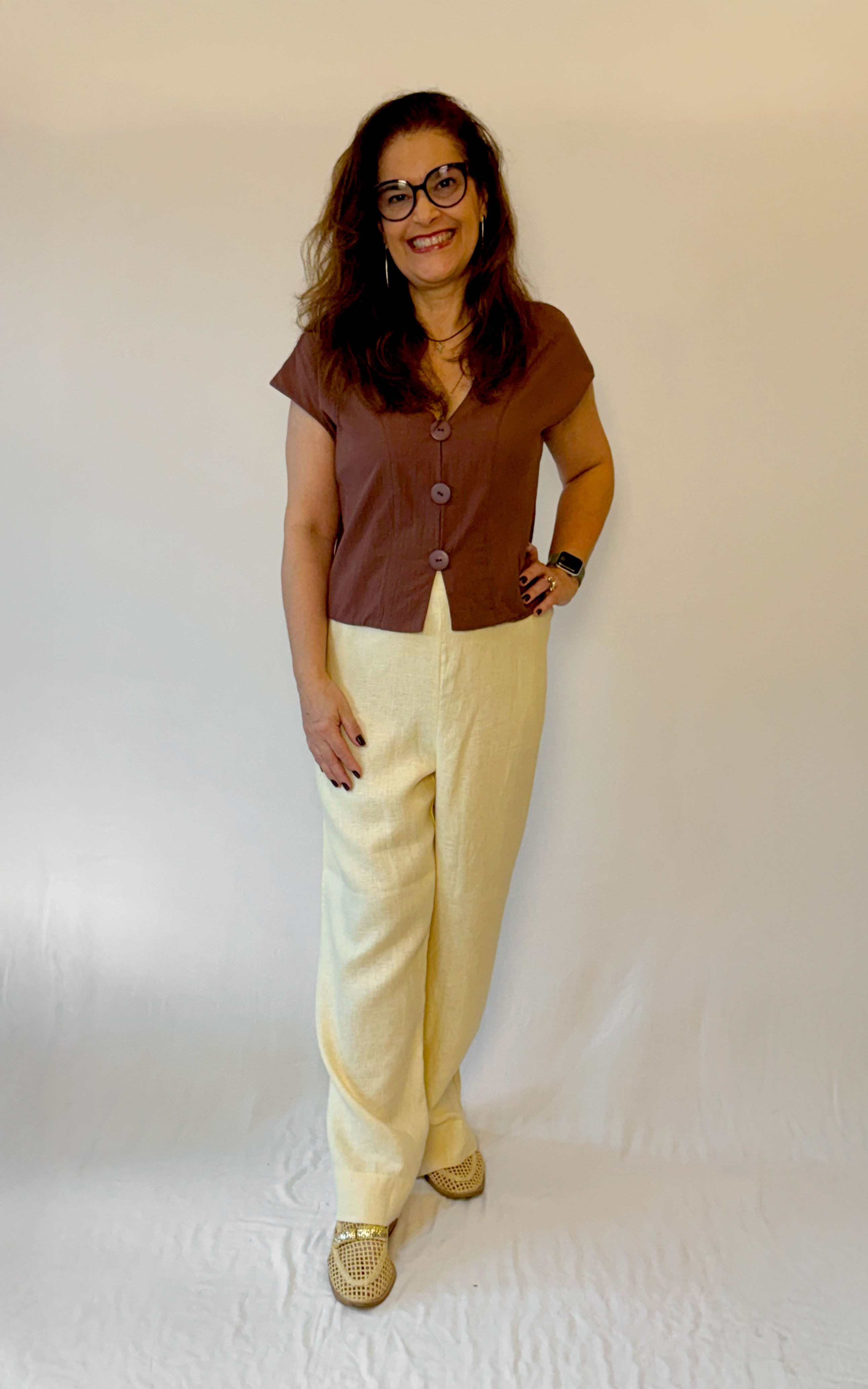 Blusa Nilópolis - Algodão Marrom