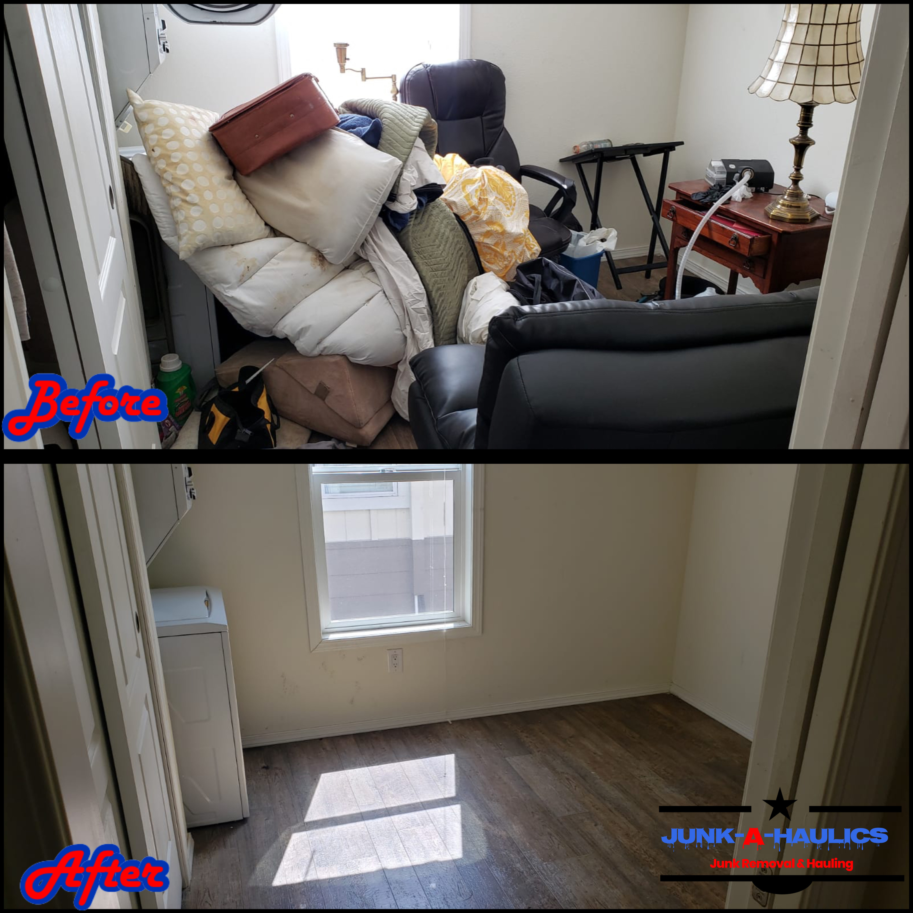 Junk Removal Before & After Photos| Junk-A-Haulics Junk Hauling Santa Rosa