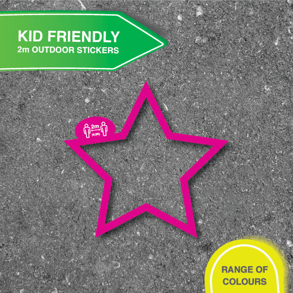 Thumbnail: Social Distancing Outdoor Q Management - 1 LARGE STAR