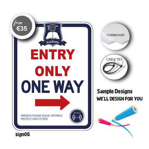 Student Entry Only Sign School Gate Signage - Entry Only | SIGNARAMA IRL