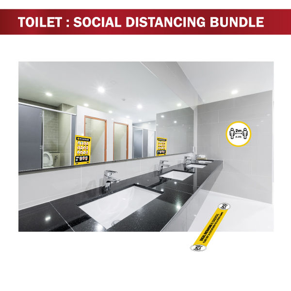 Thumbnail: Social Distancing - Max Occupancy Toilet Bundle - 5 Piece Bundle