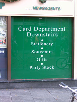 Window Lettering Graphic Design
