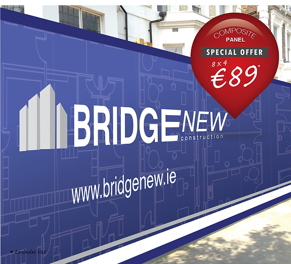 Metal composite hoarding panel