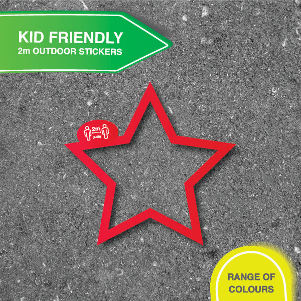 Thumbnail: Social Distancing Outdoor Q Management - 1 LARGE STAR