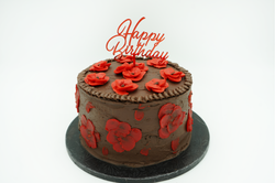 Palette Knife poppy Cake