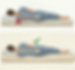 Infografica di confronto tra la postura della colonna vertebrale su un materasso scorretto rispetto al materasso migliore per chi dorme di fianco.