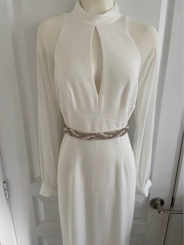 Thumbnail: Long sleeve white dress