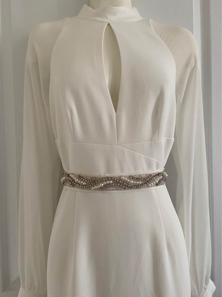 Thumbnail: Long sleeve white dress