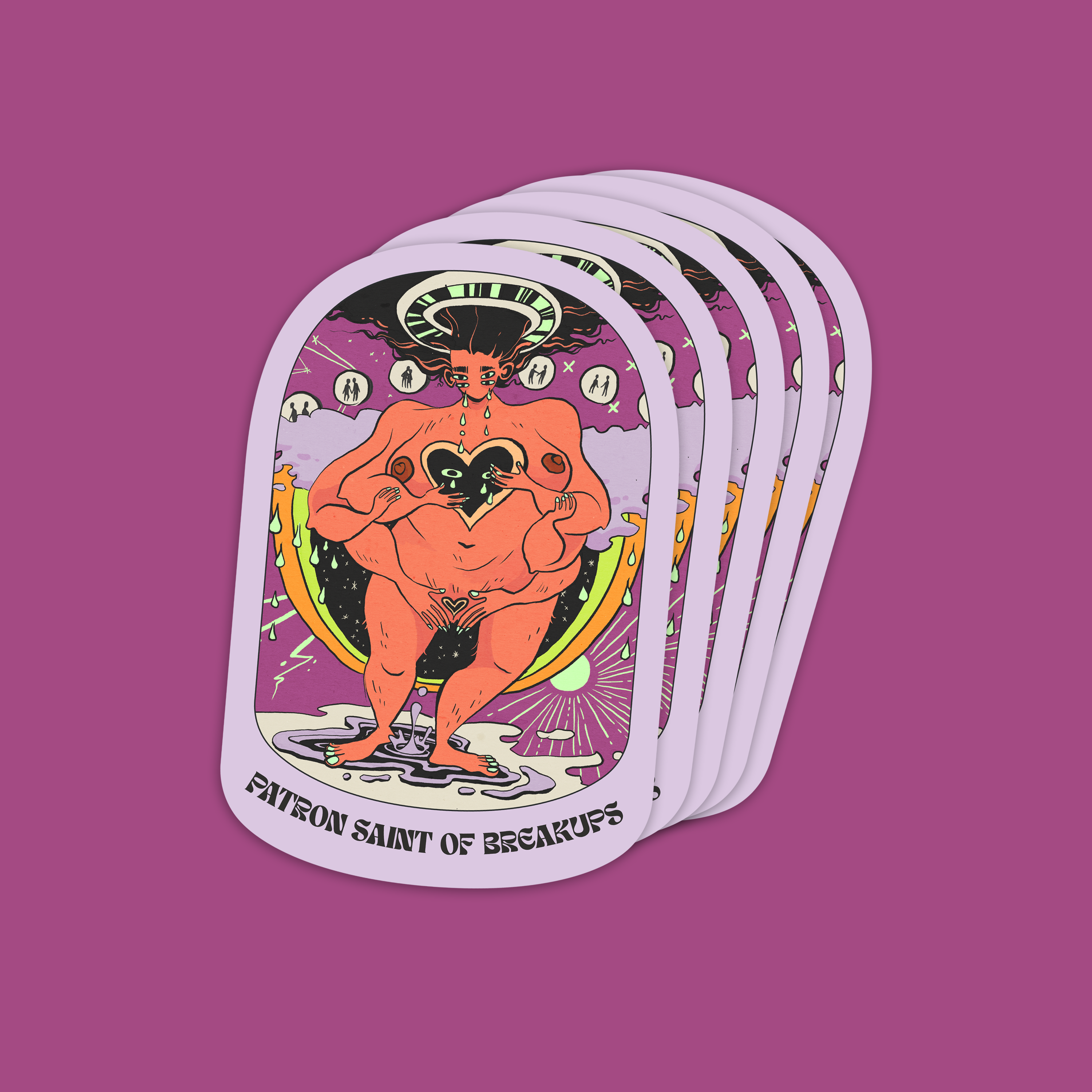 Patron Saint of Breakups! Sticker