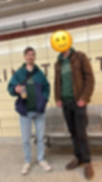 Me and Rob (emoji because I forgot to ask if I can post the photo)