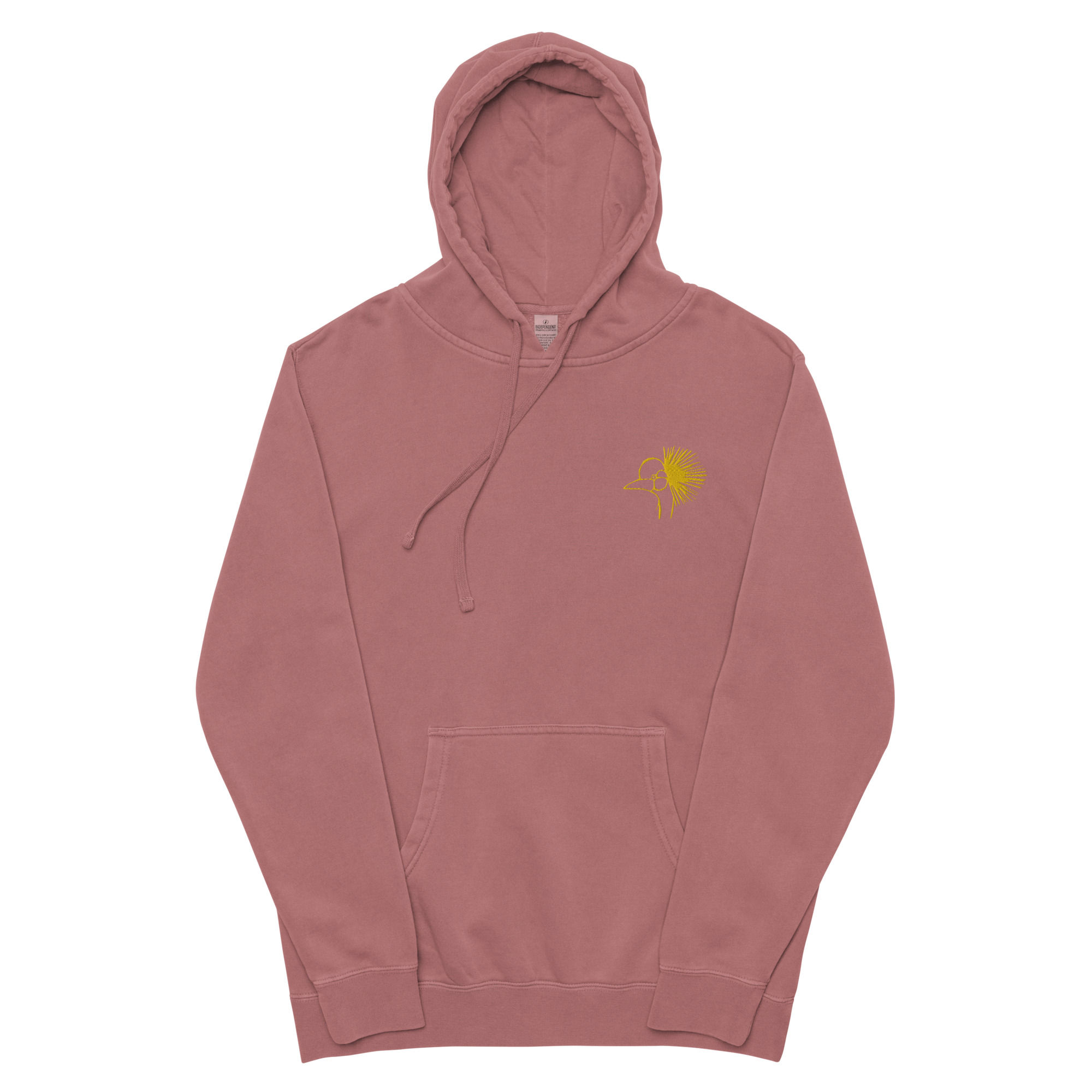 "Gold Label" pigment-dyed hoodie