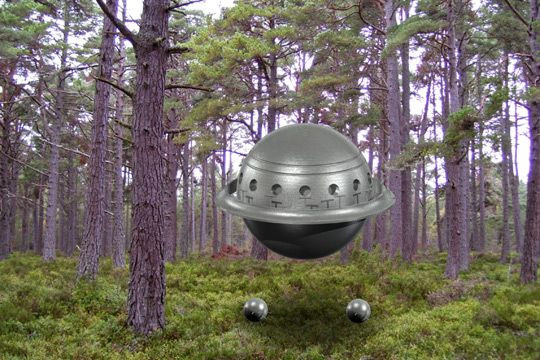 Artist's impression of the UFO described by Robert Taylor