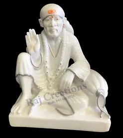 sai baba marble idol