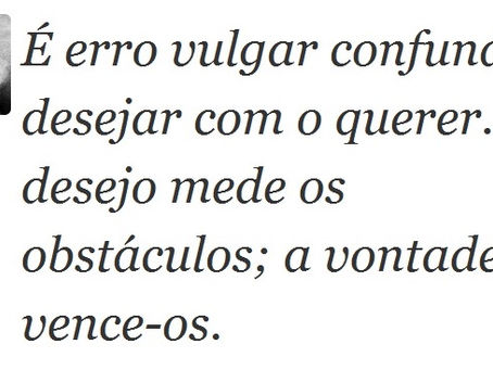 O desejo e a vontade