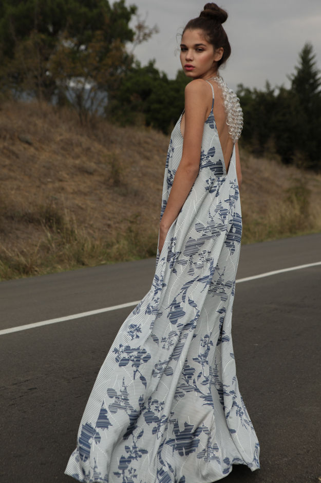 Thumbnail: Dress Blue Flowers