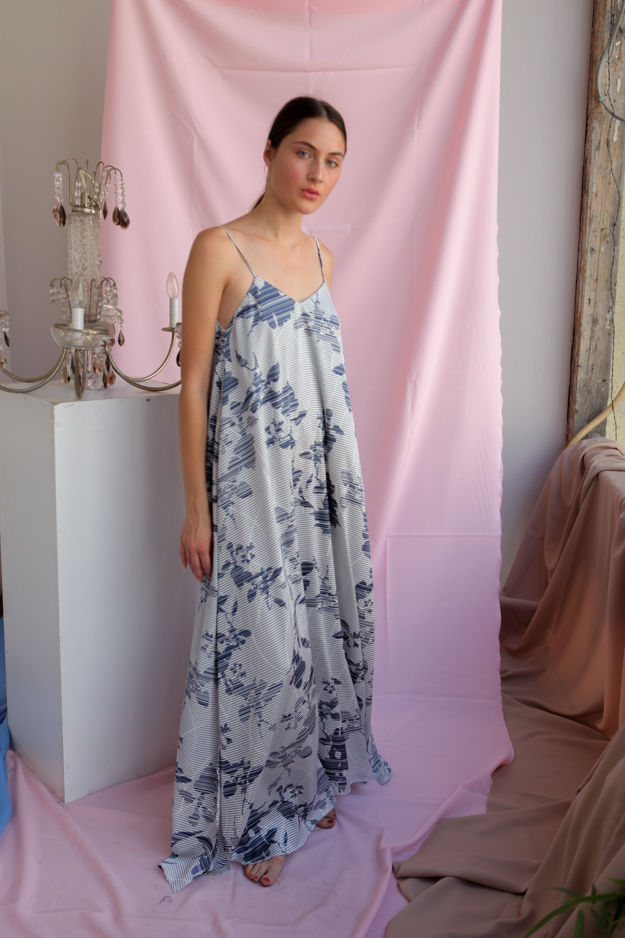 Thumbnail: Dress Blue Flowers