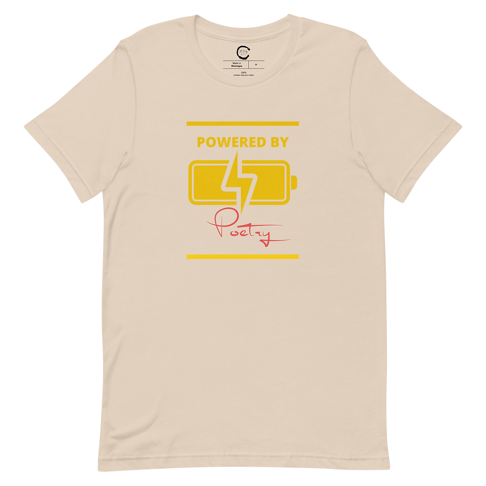POWERED by Poetry Unisex t-shirt