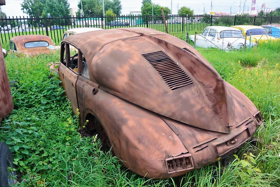 Tatra T87, outside the Lomakov Museum in Moscow