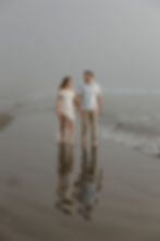 Morro Bay engagement portraits with coastal scenery by MacKenzie Rana Photography