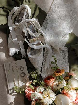 Wedding Details Flatlay for Wedding at Tar Creek Ranch by Wedding Photographer Mackenzie Rana