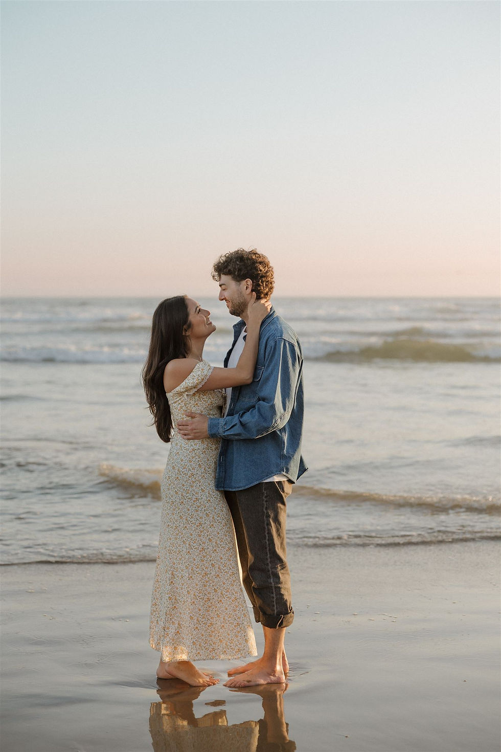 Engagement photos with ocean backdrop in Pismo Beach by MacKenzie Rana Photography