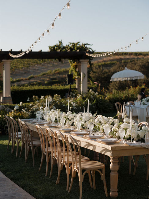 Reception at Villa San Juliette in Paso Robles