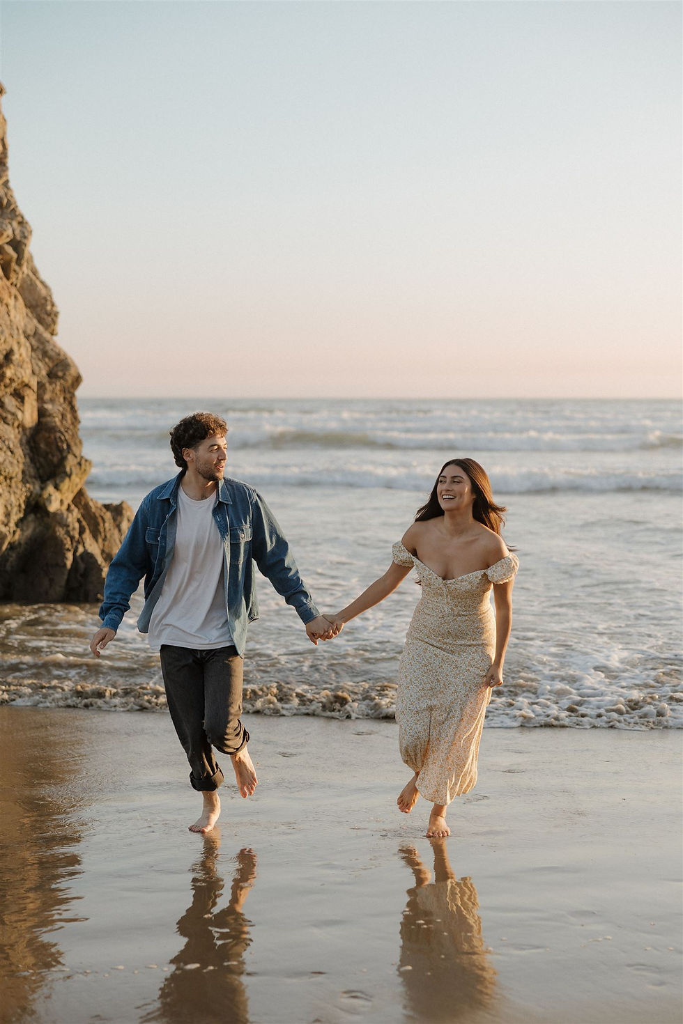 True-to-life colors beach engagement session by MacKenzie Rana Photography