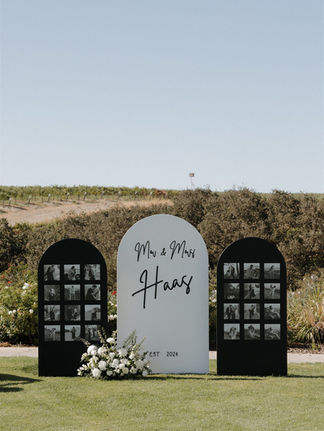 Welcome sign at at Villa San Juliette Wedding in Paso Robles