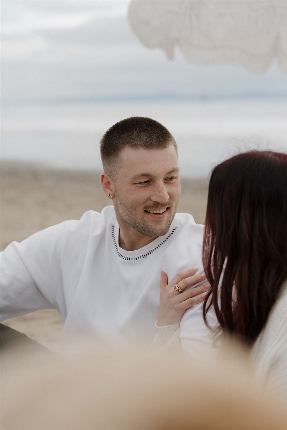 Surprise Proposal in Santa Barbara Beach captured by Proposal Photographer MacKenzie Rana Photography