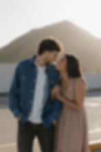 Joyful engagement photography in Downtown SLO by MacKenzie Rana Photography