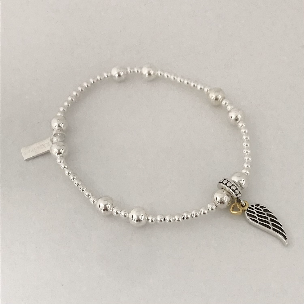 Thumbnail: Silver Angel Wing Lola Bracelet