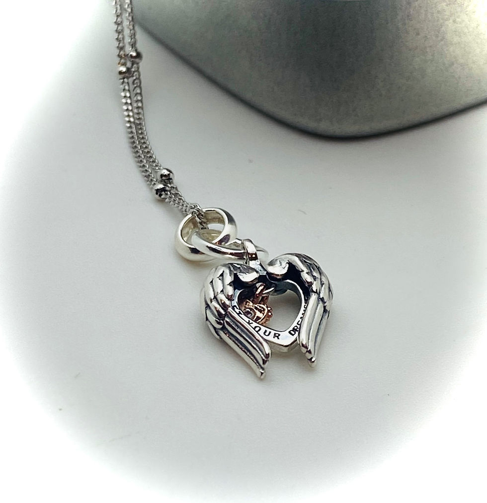 Thumbnail: Angel Wings & Affirmation Necklace