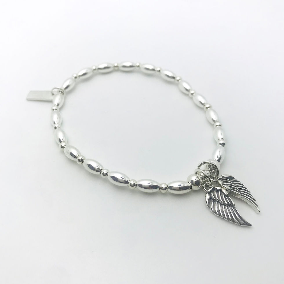 Thumbnail: Silver Angelic Midi Jasmine Bracelet