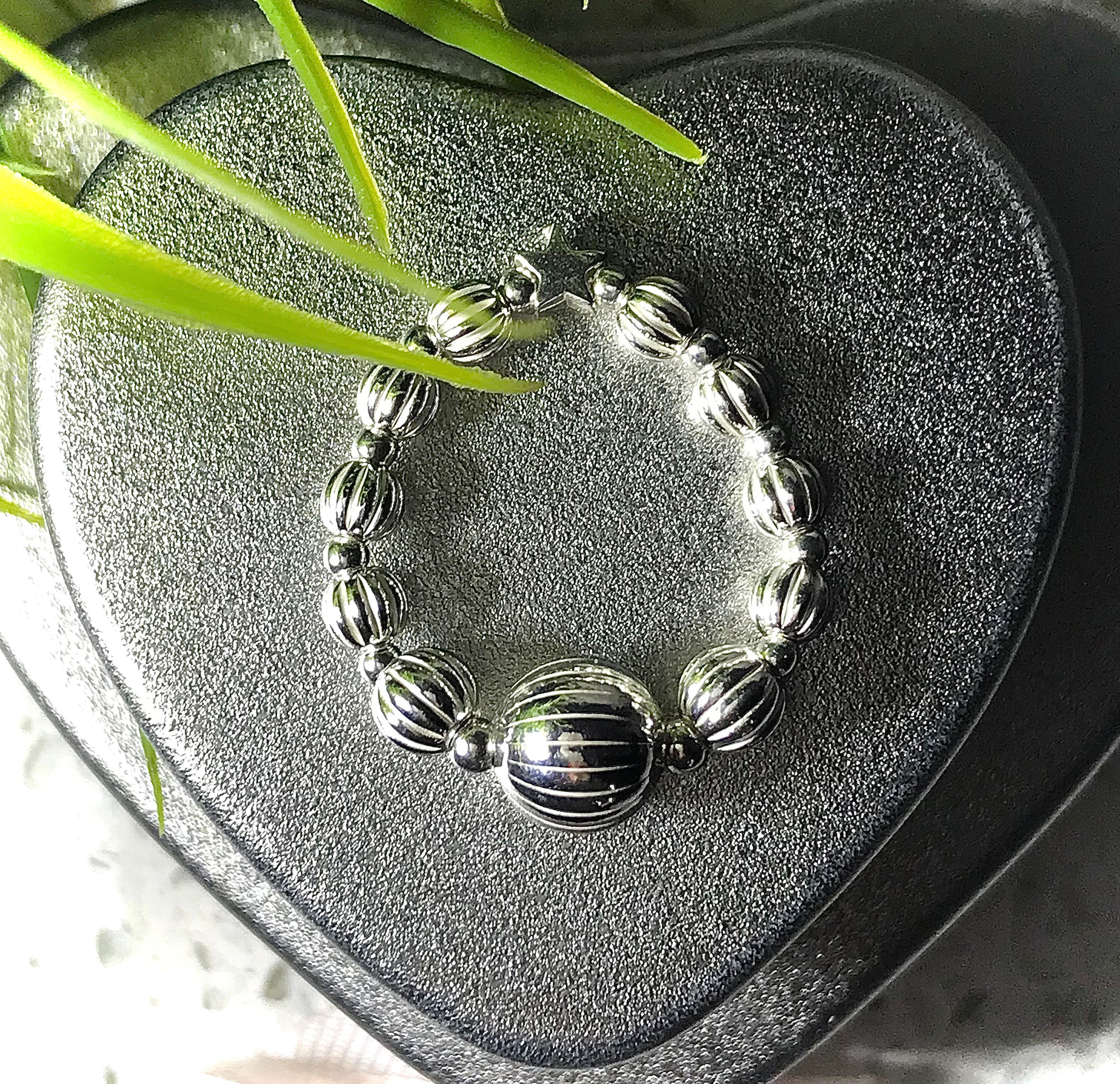 Kat & Star Jewellery 925 Sterling Silver Chunky Lantern Crescendo Ring