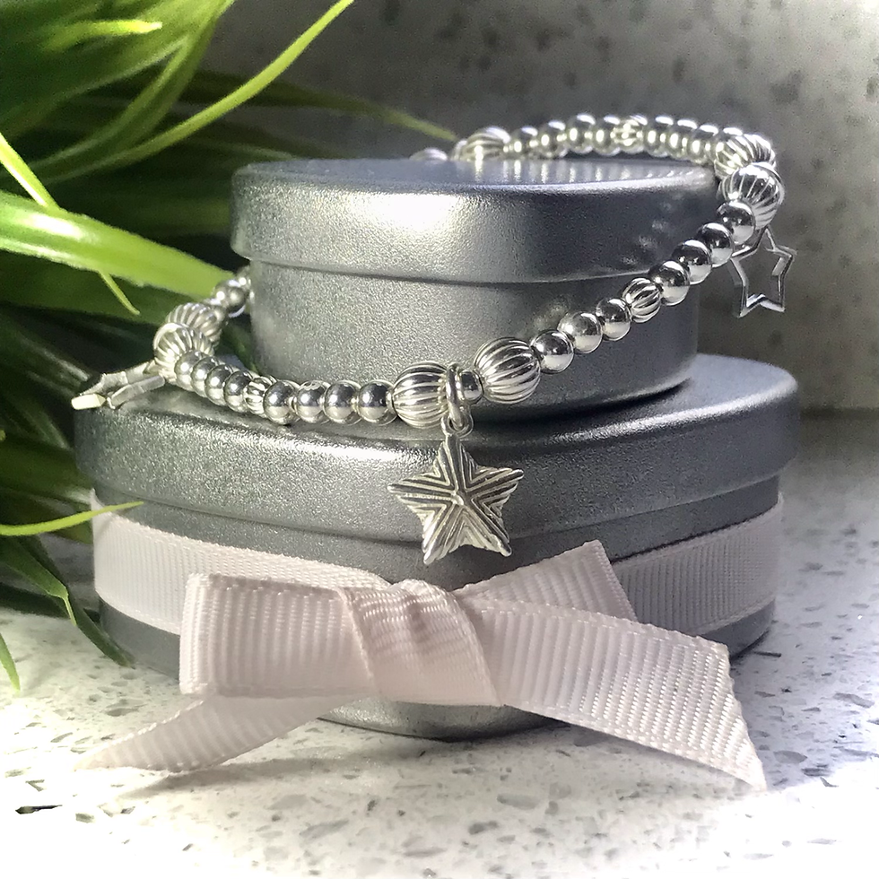 Silver Multi Star Maya Bracelet