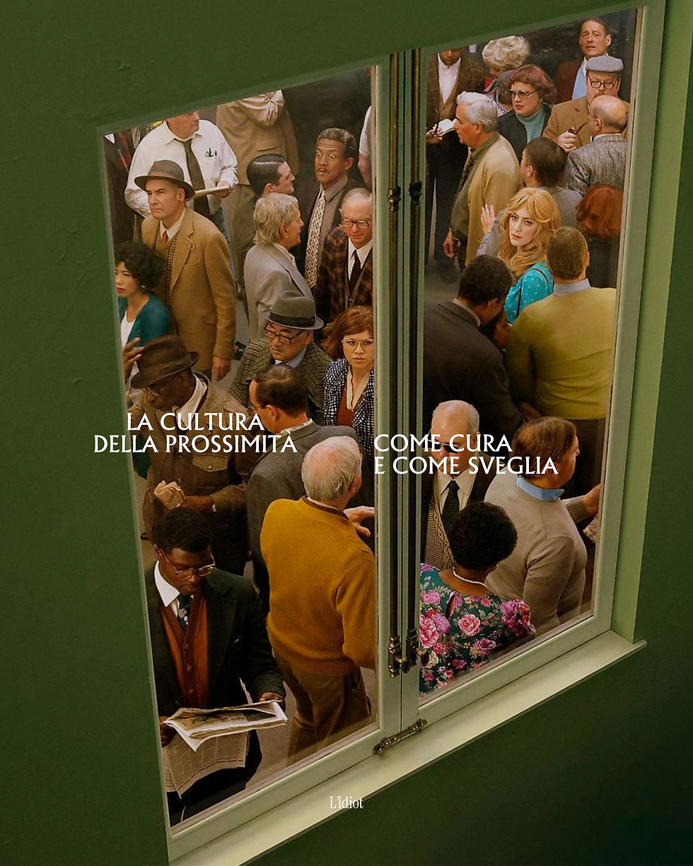 La cultura della prossimità come cura e come sveglia