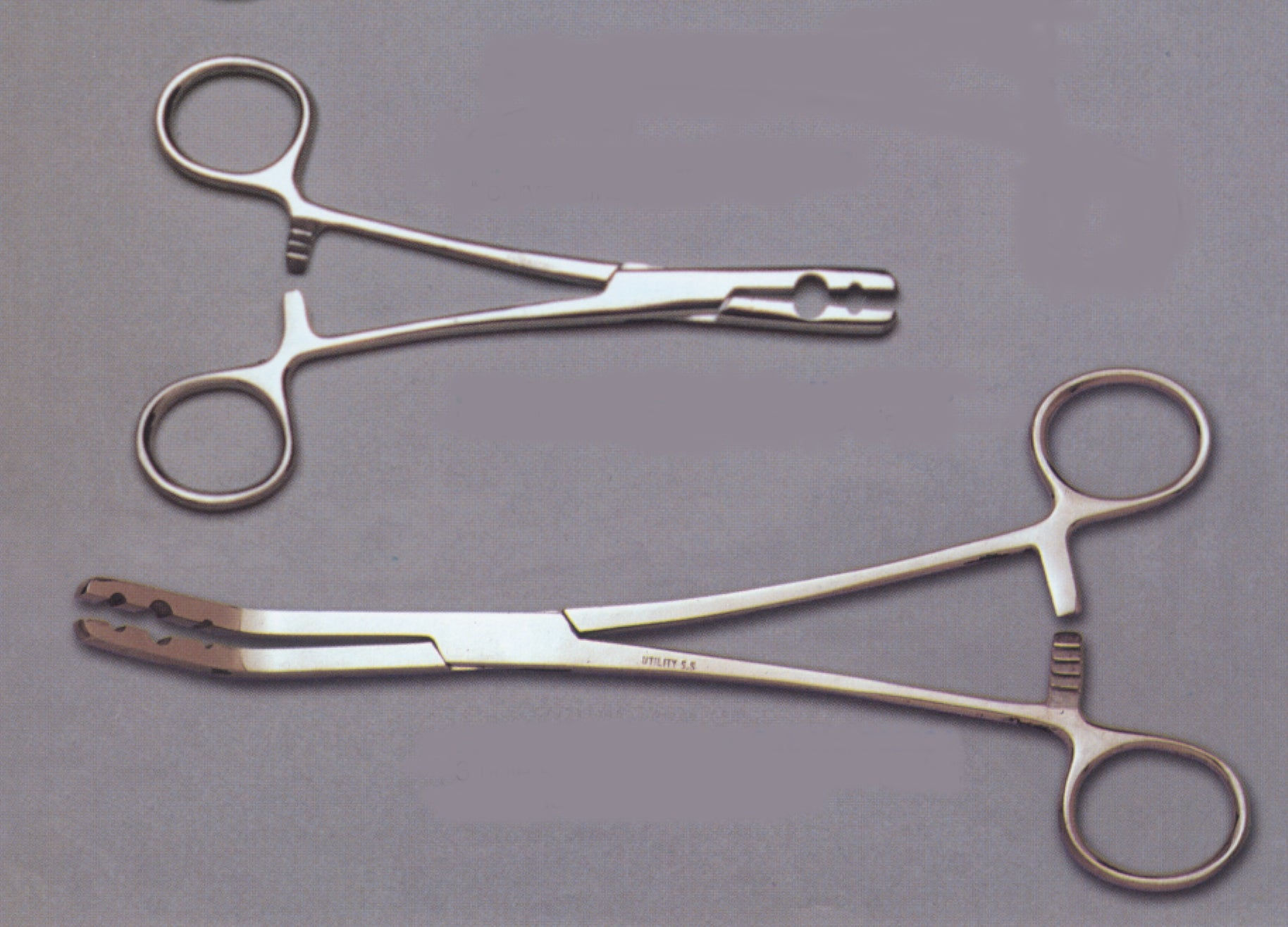 Curved Fixation Forceps, 7.5 In, 3 Hole -582