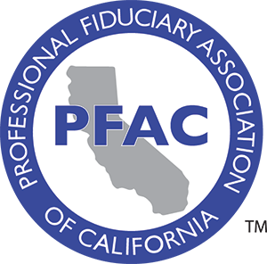 The logo for the Professional Fiduciary Association of California (also known as PFAC)