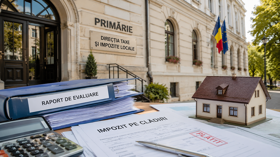 Impozitul pe clădiri pentru firme și clădiri nerezidențiale: rolul raportului de evaluare