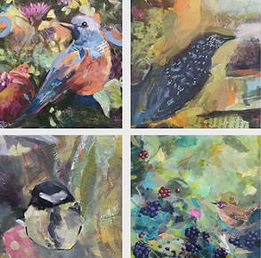 Garden birds art