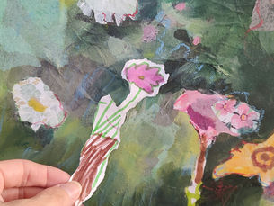 Children's art collage