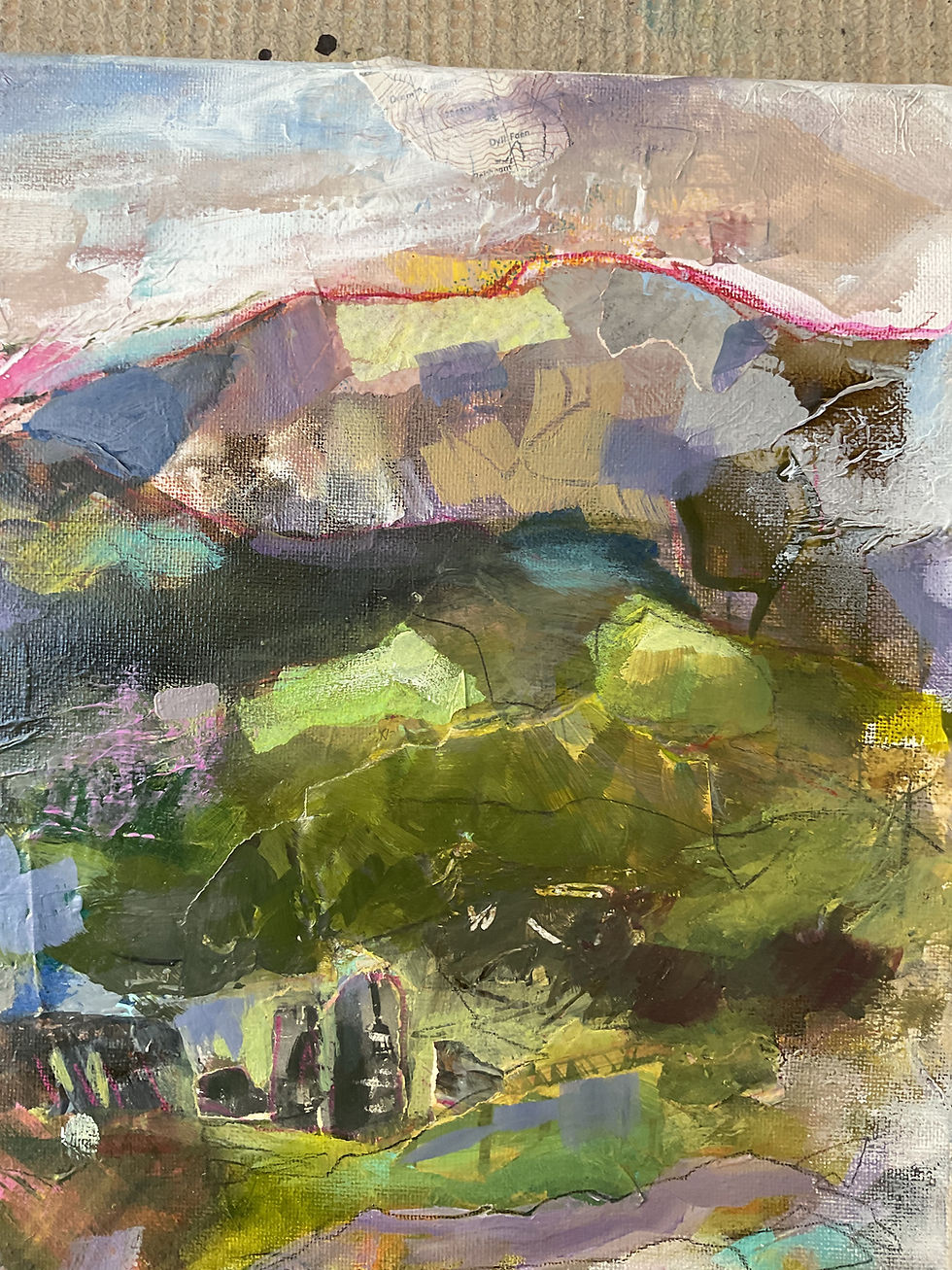 Thumbnail: Collage Landscape Painting