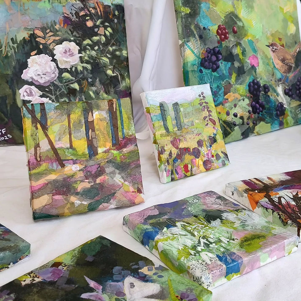 How to Paint with Collage