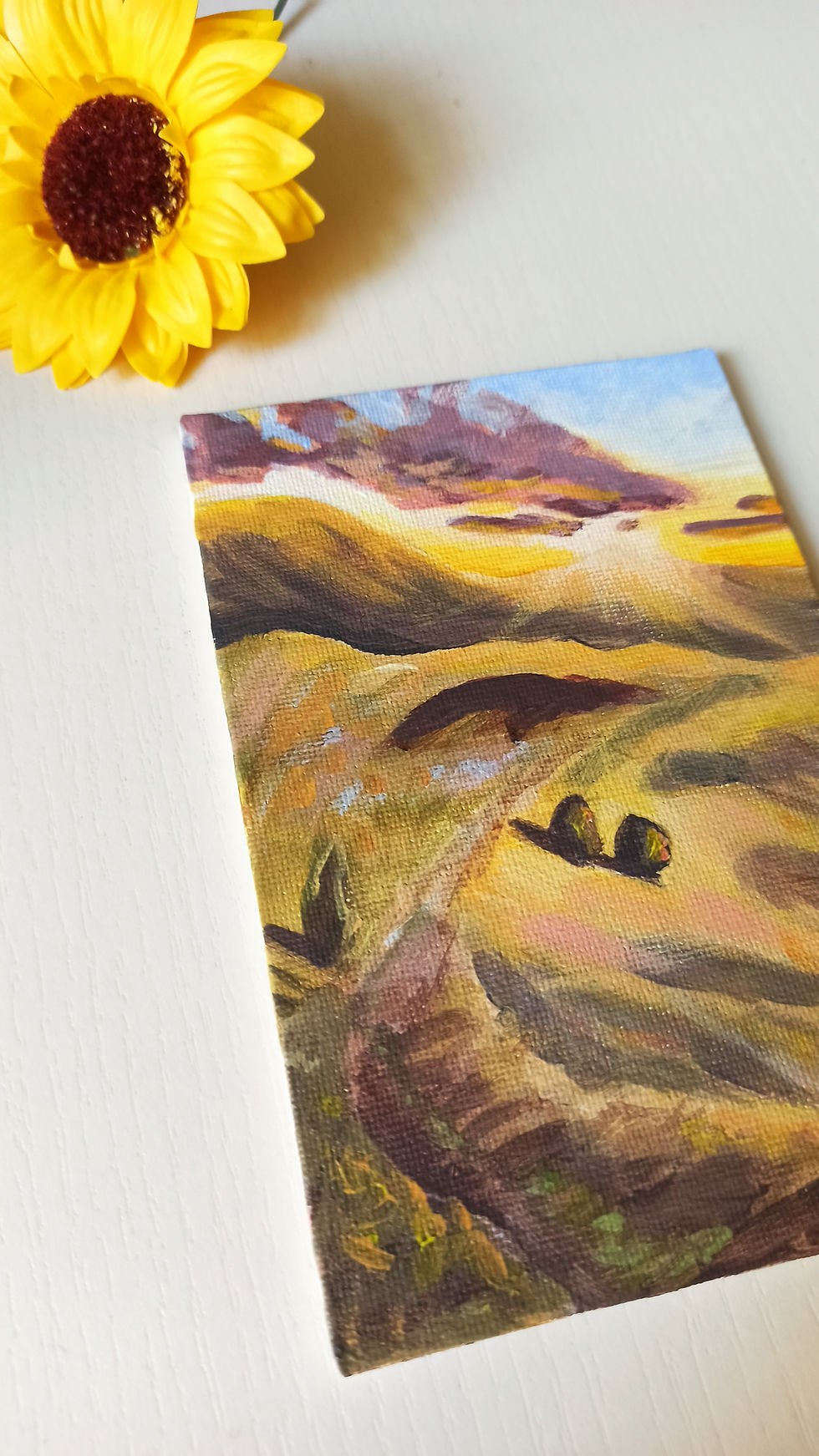 Thumbnail: "Chasing The Light" Original Highland Acrylic Painting