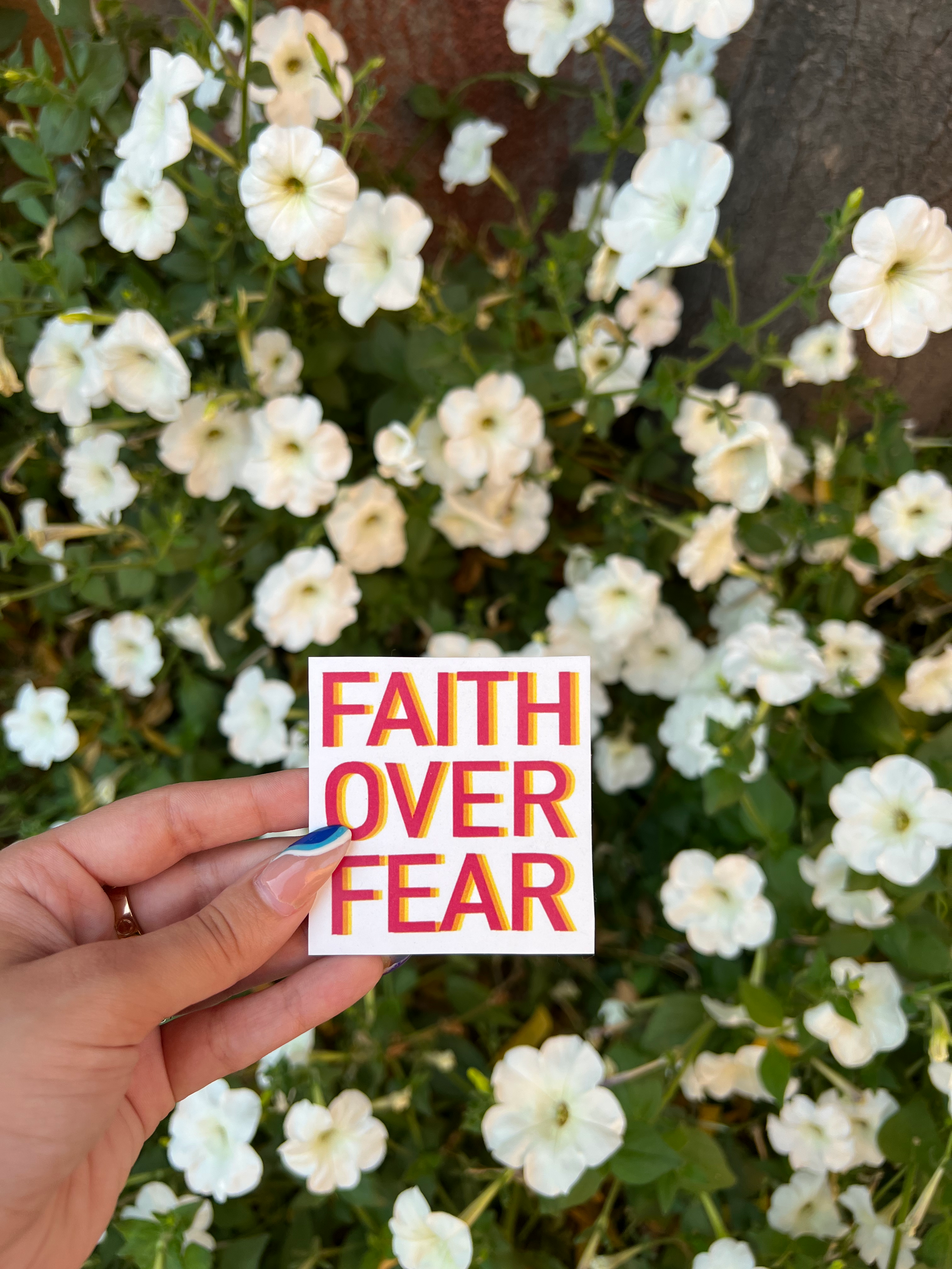 Faith Over Fear sticker